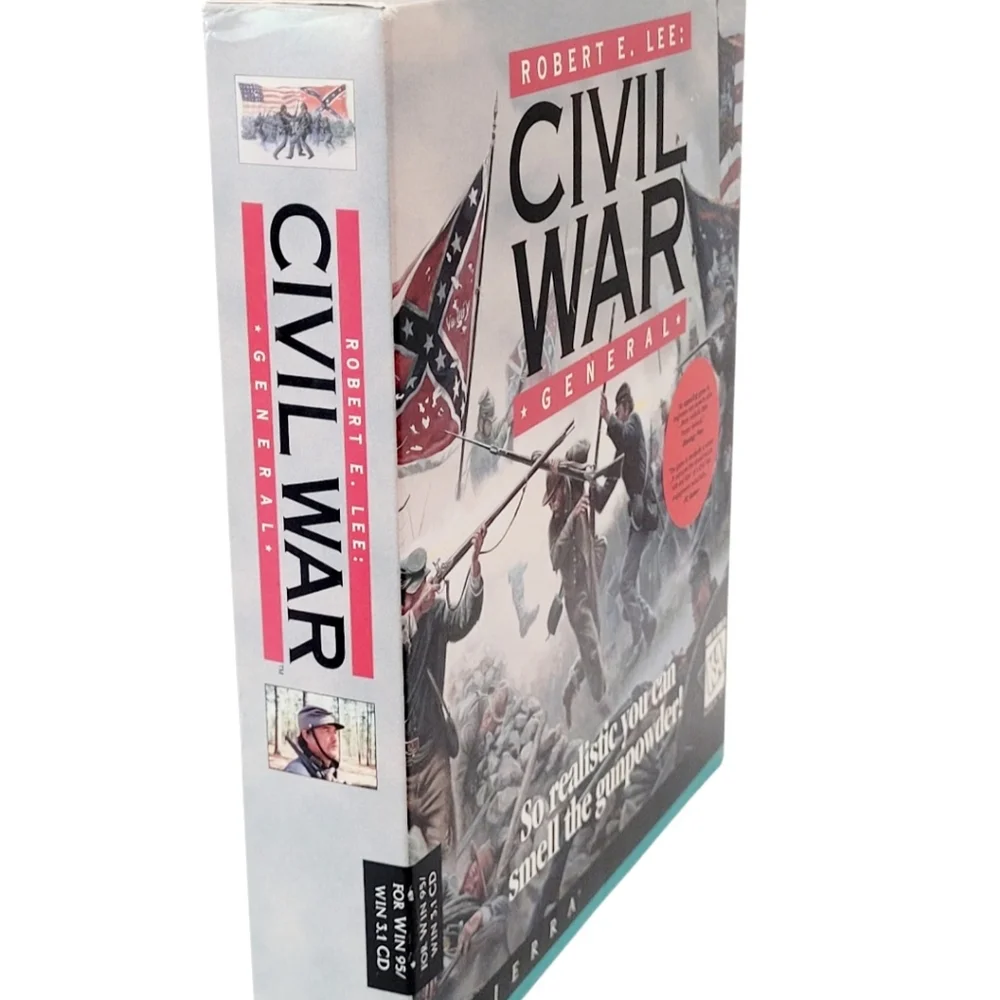 Robert E. Lee Civil War General (1996, PC CD-ROM) WIN 95/WIN 3.1 Sierra Big Box